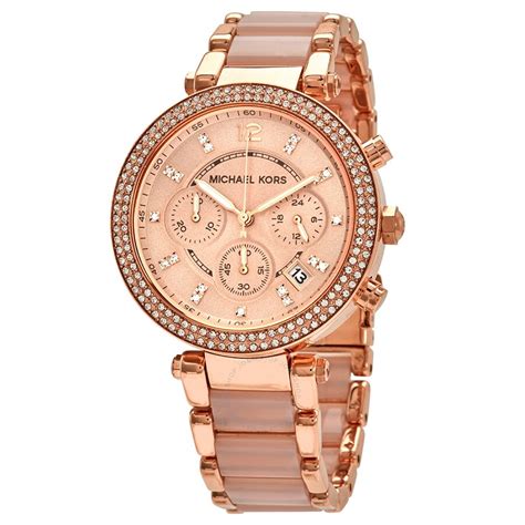 michael kors damen uhren mk5896|Michael Kors parker rose watch.